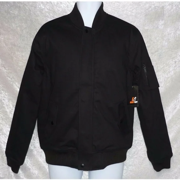 NWT Black Bomber Jacket - Picture 1 of 3